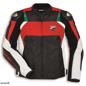 Ducati Corse Motorcycle Racing Leather Jacket Custom Made